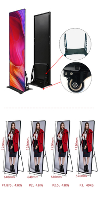 P2.5/P2/P3 LED Poster Display For Shop Advertising With WiFi USB Novasatr Controller