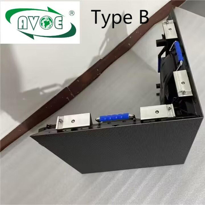 Type B P2.976 Outdoor Rental LED Screen SMD1415 Cube Display Curve Cabinets