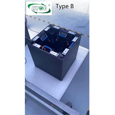 Type B P2.976 Outdoor Rental LED Screen SMD1415 Cube Display Curve Cabinets